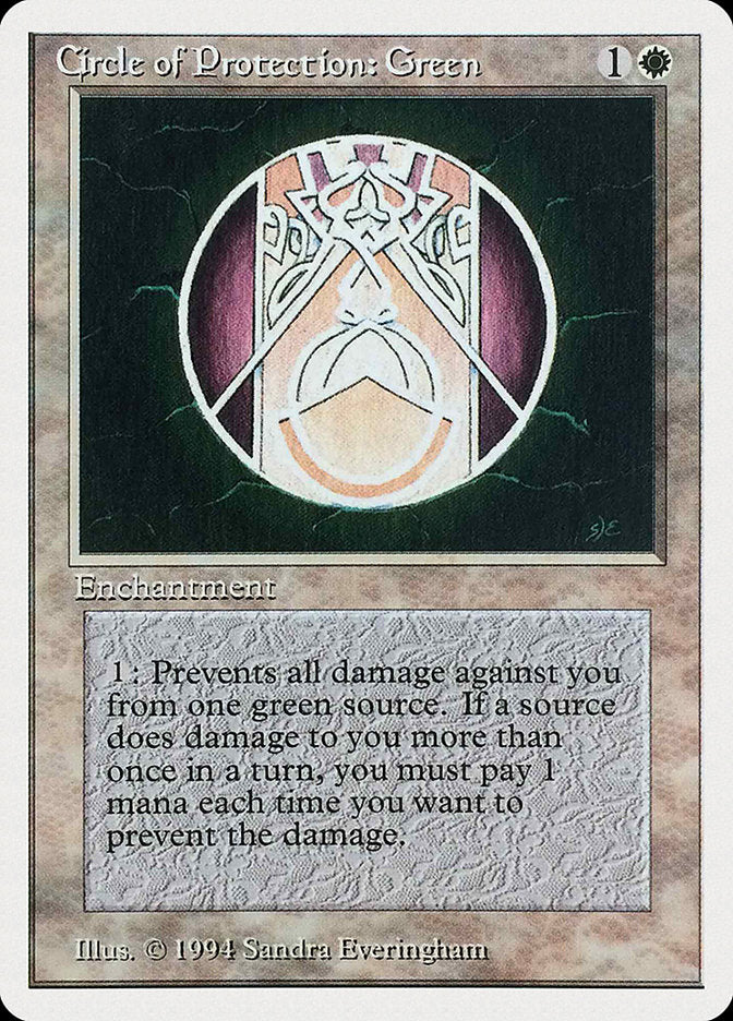 Circle of Protection: Green [Summer Magic / Edgar] | Tables and Towers