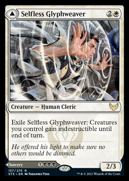 Selfless Glyphweaver // Deadly Vanity [Strixhaven: School of Mages] | Tables and Towers