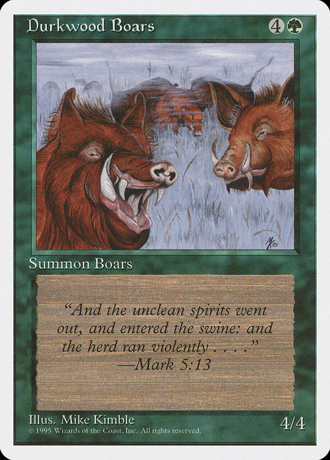 Durkwood Boars [Fourth Edition] | Tables and Towers