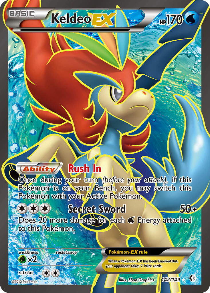 Keldeo EX (142/149) [Black & White: Boundaries Crossed] | Tables and Towers