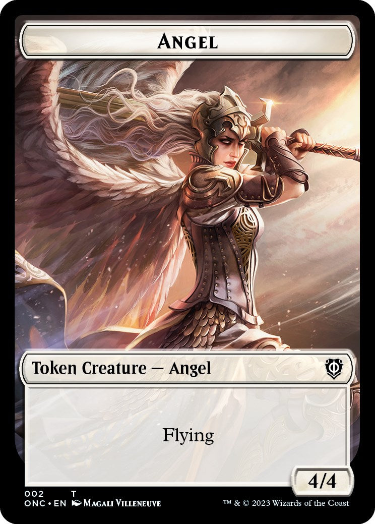 Soldier (007) // Angel Double-Sided Token [Phyrexia: All Will Be One Commander Tokens] | Tables and Towers