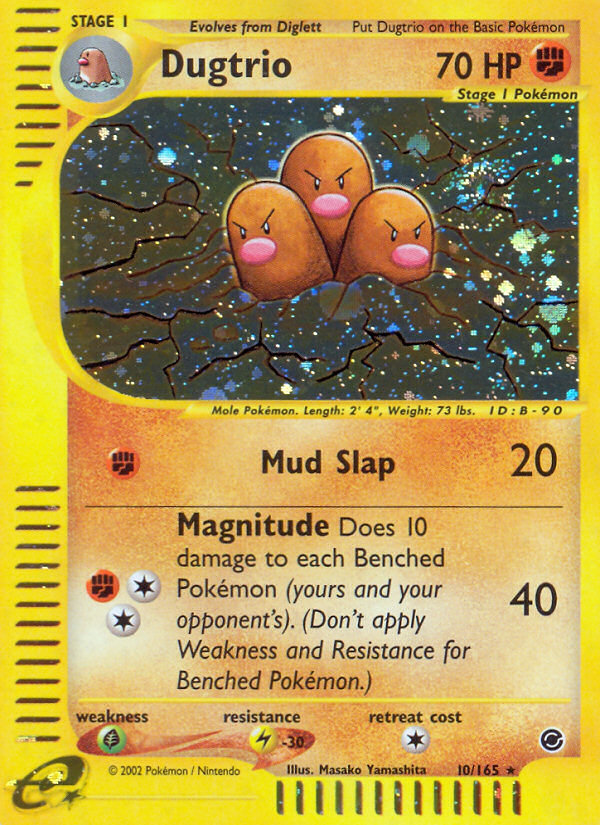 Dugtrio (10/165) [Expedition: Base Set] | Tables and Towers