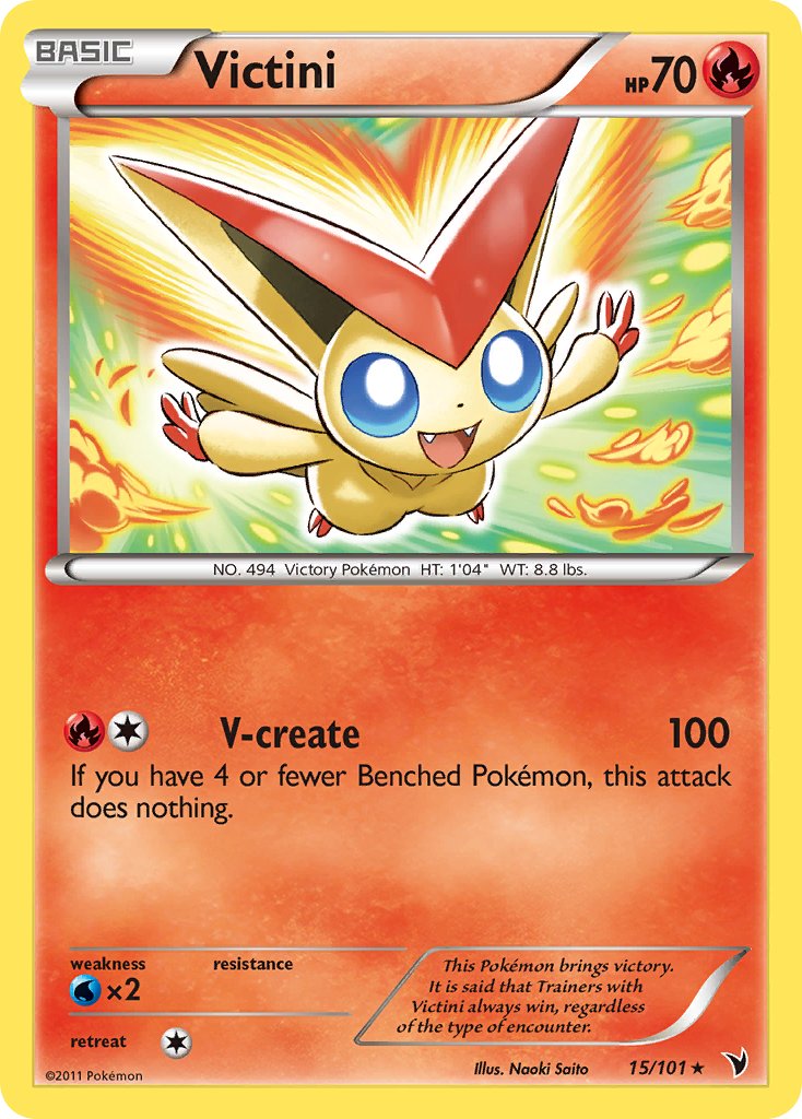 Victini (15/101) (Theme Deck Exclusive) [Black & White: Noble Victories] | Tables and Towers