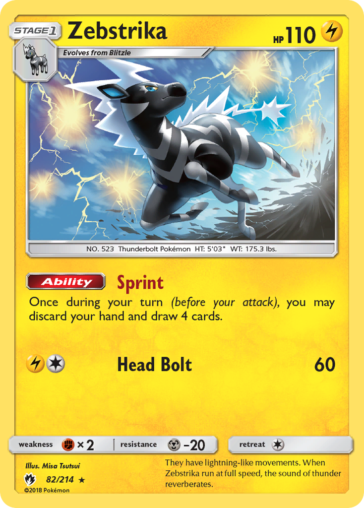 Zebstrika (82/214) [Sun & Moon: Lost Thunder] | Tables and Towers