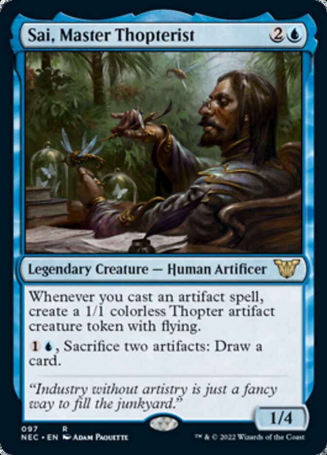 Sai, Master Thopterist [Kamigawa: Neon Dynasty Commander] | Tables and Towers