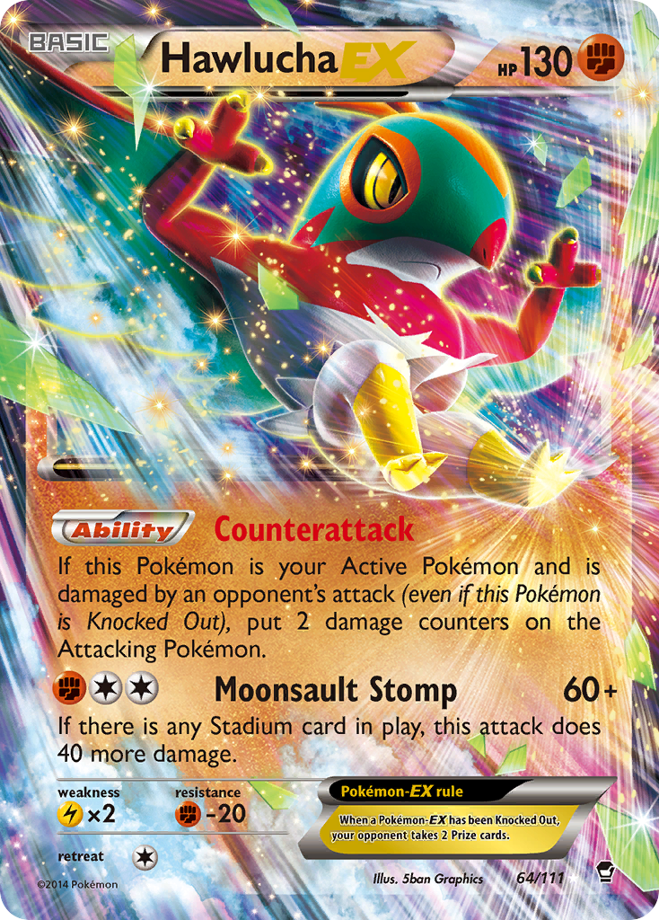 Hawlucha EX (64/111) [XY: Furious Fists] | Tables and Towers