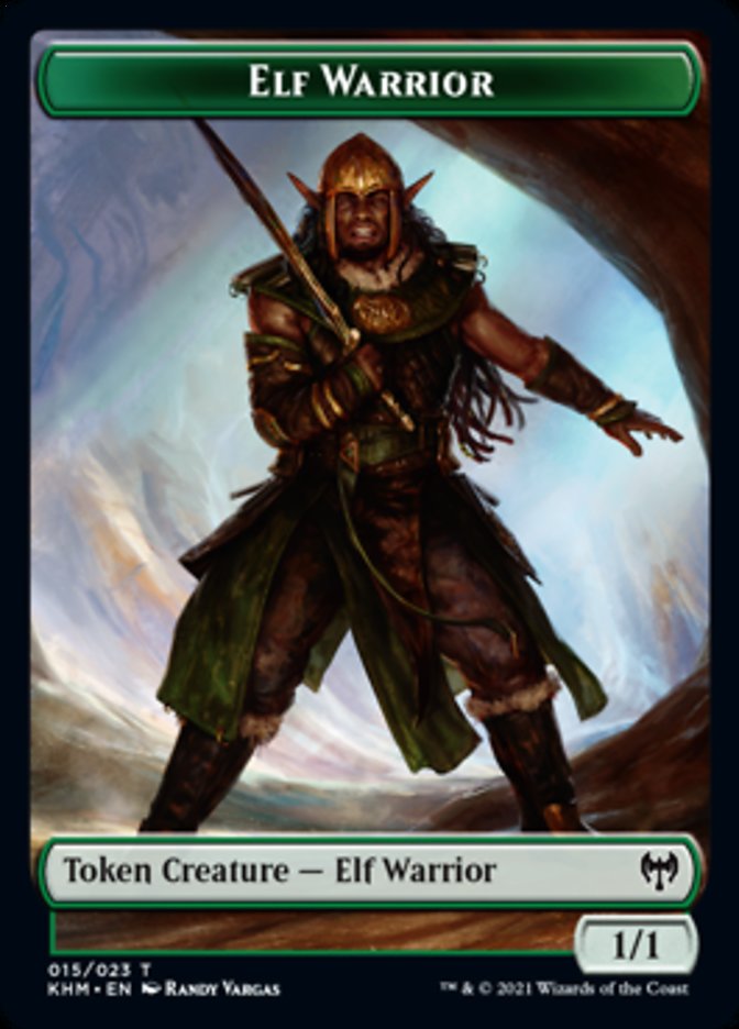 Elf Warrior Token [Kaldheim Tokens] | Tables and Towers