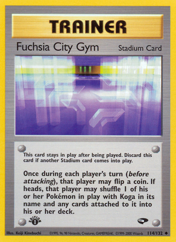 Fuchsia City Gym (114/132) [Gym Challenge 1st Edition] | Tables and Towers