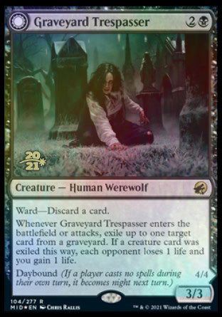 Graveyard Trespasser // Graveyard Glutton [Innistrad: Midnight Hunt Prerelease Promos] | Tables and Towers