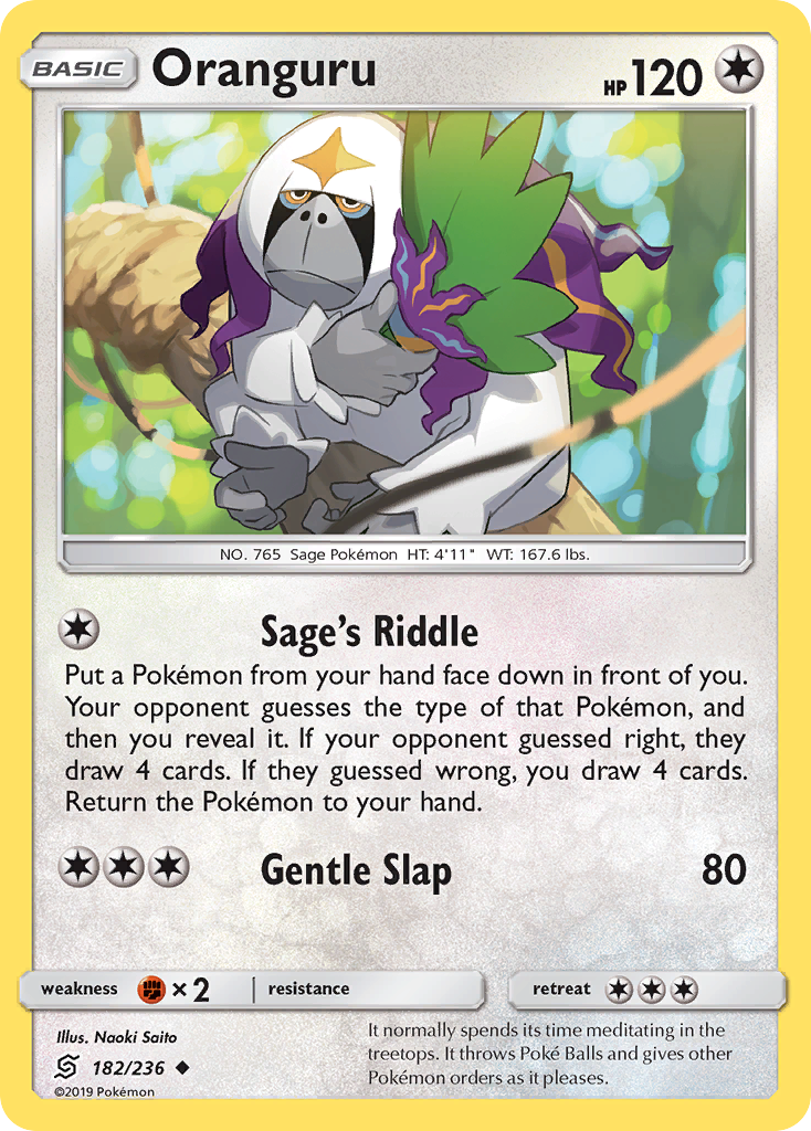 Oranguru (182/236) [Sun & Moon: Unified Minds] | Tables and Towers