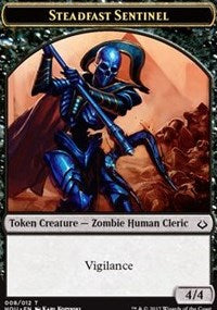 Steadfast Sentinel // Zombie Double-Sided Token [Hour of Devastation Tokens] | Tables and Towers