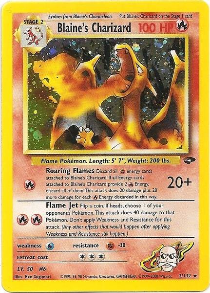 Blaine's Charizard (2/132) [Gym Challenge Unlimited] | Tables and Towers