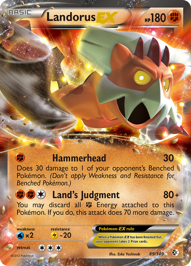 Landorus EX (89/149) [Black & White: Boundaries Crossed] | Tables and Towers