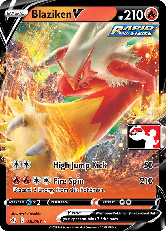 Blaziken V (020/198) [Prize Pack Series One] | Tables and Towers