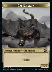 Cat Dragon // Eldrazi Scion Double-Sided Token [Double Masters 2022 Tokens] | Tables and Towers