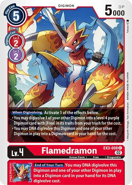 Flamedramon [EX3-008] [Revision Pack Cards] | Tables and Towers