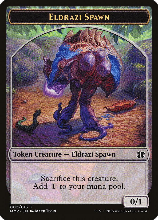 Eldrazi Spawn Token (002/016) [Modern Masters 2015 Tokens] | Tables and Towers