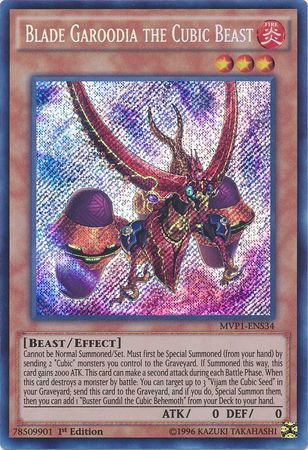 Blade Garoodia the Cubic Beast [MVP1-ENS34] Secret Rare | Tables and Towers