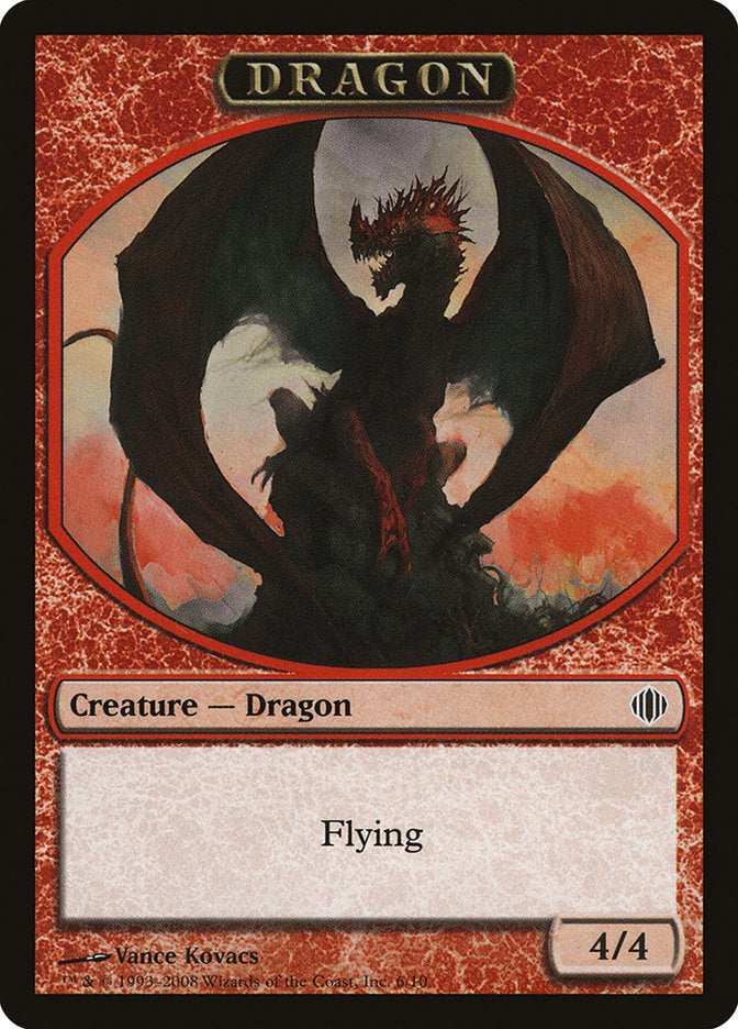 Dragon Token [Shards of Alara Tokens] | Tables and Towers