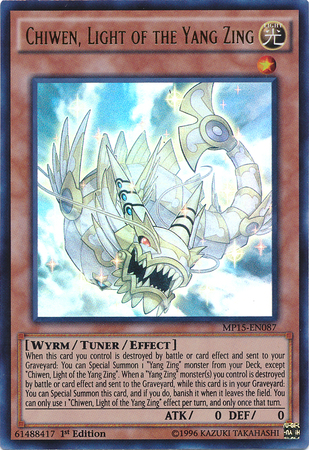 Chiwen, Light of the Yang Zing [MP15-EN087] Ultra Rare | Tables and Towers