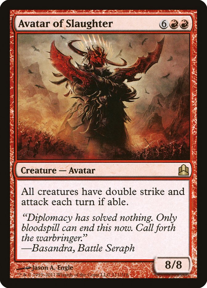 Avatar of Slaughter [Commander 2011] | Tables and Towers