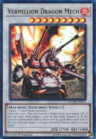 Vermillion Dragon Mech [DUDE-EN015] Ultra Rare | Tables and Towers