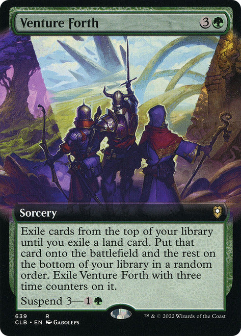 Venture Forth (Extended Art) [Commander Legends: Battle for Baldur's Gate] | Tables and Towers