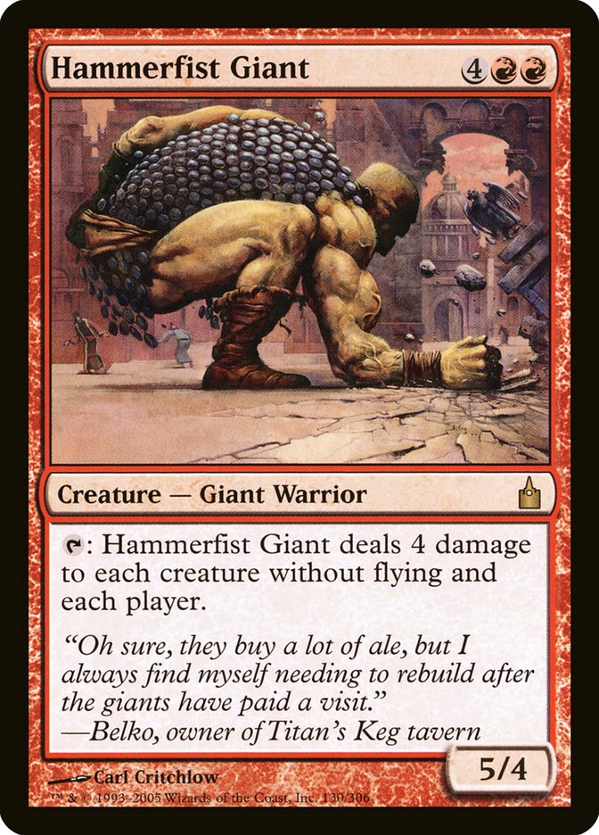 Hammerfist Giant [Ravnica: City of Guilds] | Tables and Towers