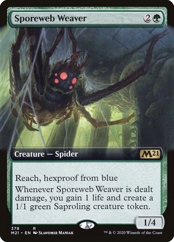 Sporeweb Weaver (Extended Art) [Core Set 2021] | Tables and Towers