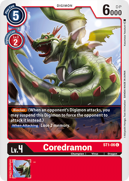 Coredramon [ST1-06] [Starter Deck: Gaia Red] | Tables and Towers