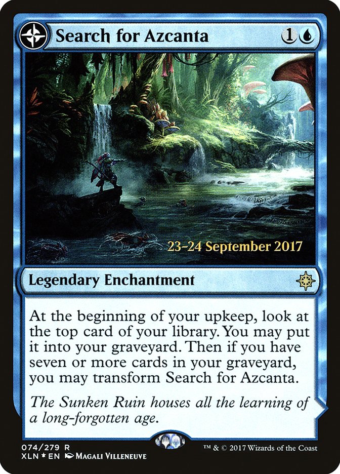 Search for Azcanta // Azcanta, the Sunken Ruin [Ixalan Prerelease Promos] | Tables and Towers