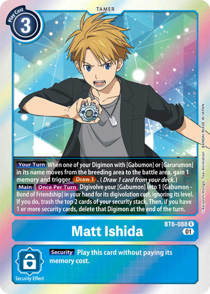 Matt Ishida [BT6-088] [Double Diamond] | Tables and Towers