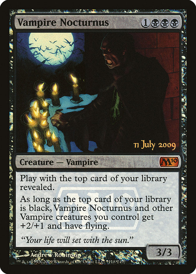 Vampire Nocturnus [Magic 2010 Prerelease Promos] | Tables and Towers