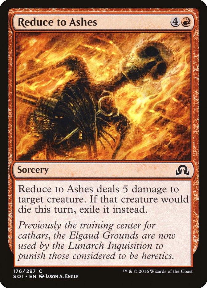 Reduce to Ashes [Shadows over Innistrad] | Tables and Towers