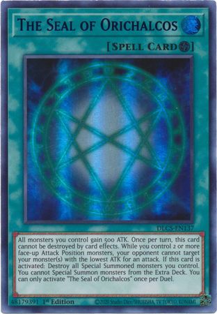 The Seal of Orichalcos (Purple) [DLCS-EN137] Ultra Rare | Tables and Towers