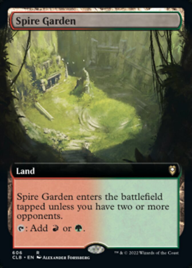 Spire Garden (Extended Art) [Commander Legends: Battle for Baldur's Gate] | Tables and Towers