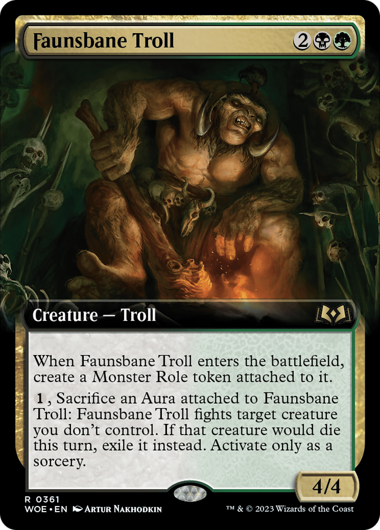 Faunsbane Troll (Extended Art) [Wilds of Eldraine] | Tables and Towers