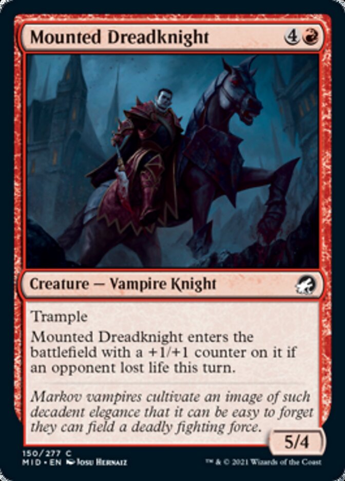 Mounted Dreadknight [Innistrad: Midnight Hunt] | Tables and Towers