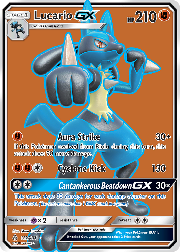 Lucario GX (122/131) [Sun & Moon: Forbidden Light] | Tables and Towers