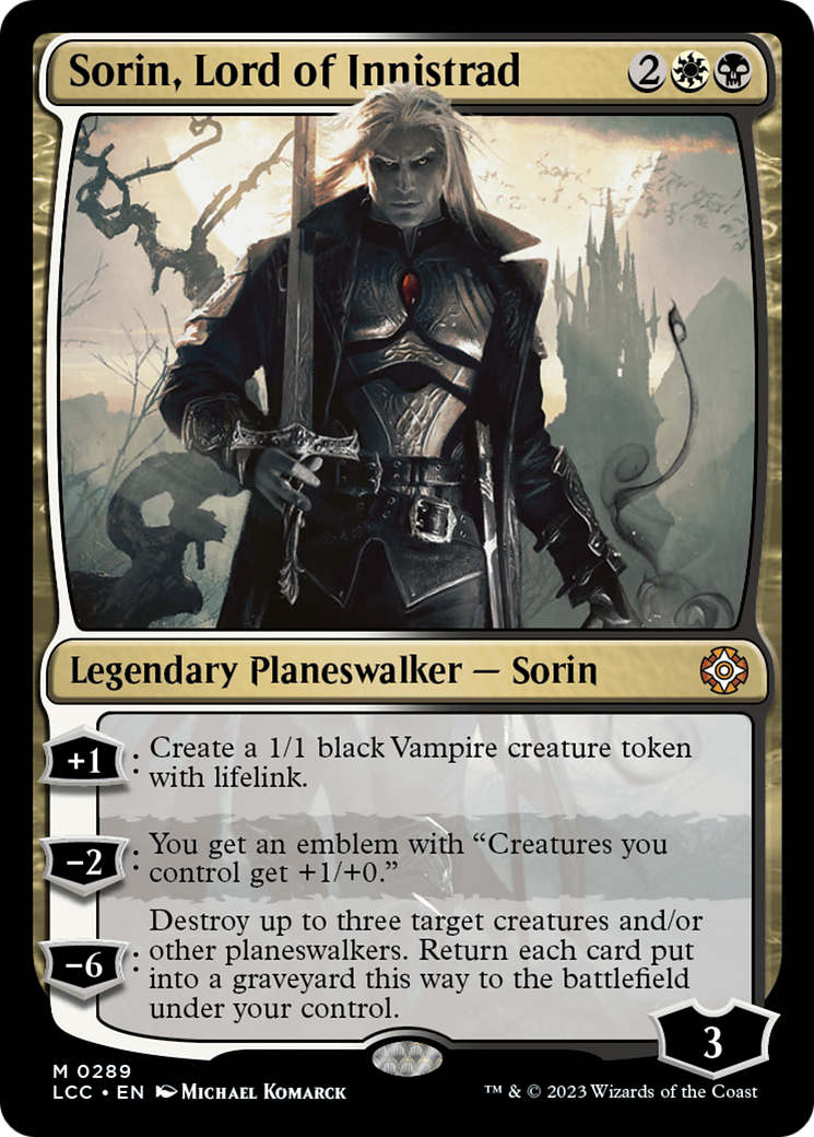 Sorin, Lord of Innistrad [The Lost Caverns of Ixalan Commander] | Tables and Towers