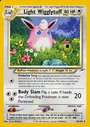 Light Wigglytuff (54/105) [Neo Destiny Unlimited] | Tables and Towers