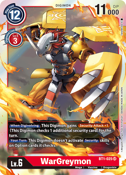 WarGreymon [BT1-025] [Release Special Booster Ver.1.0] | Tables and Towers