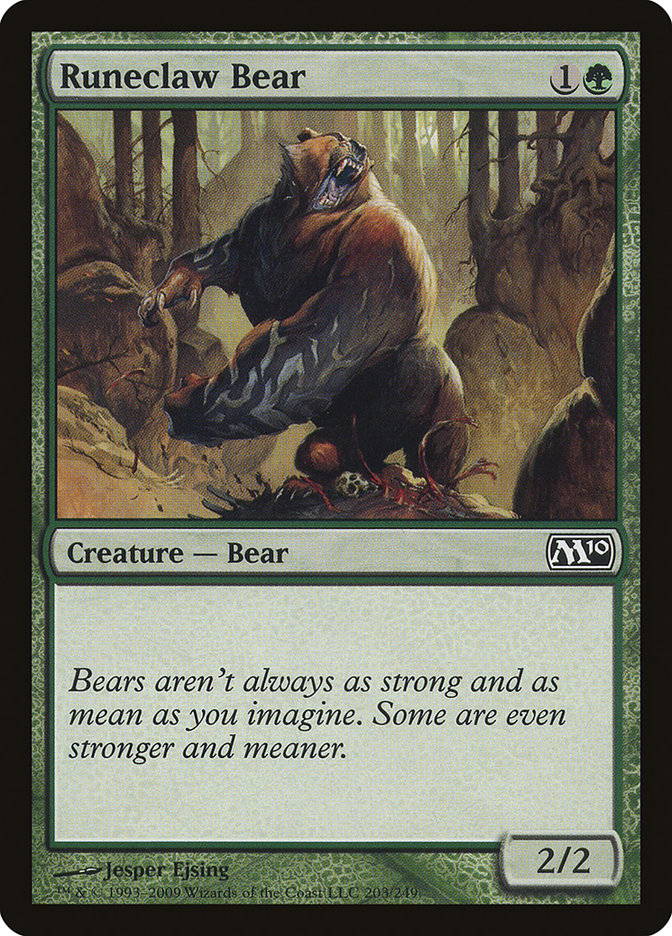 Runeclaw Bear [Magic 2010] | Tables and Towers