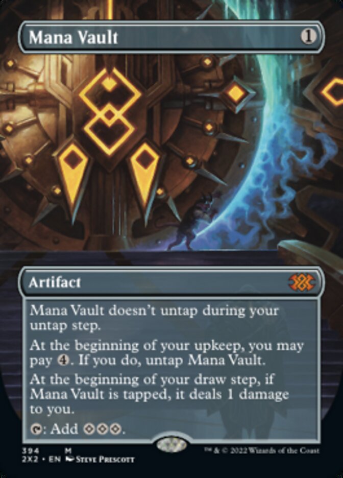 Mana Vault (Borderless Alternate Art) [Double Masters 2022] | Tables and Towers