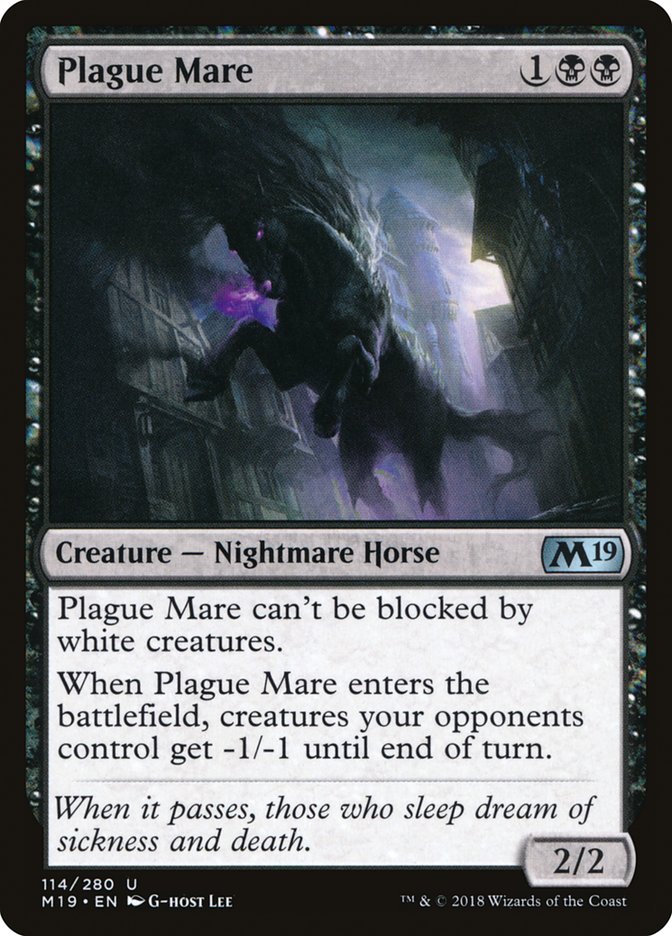 Plague Mare [Core Set 2019] | Tables and Towers