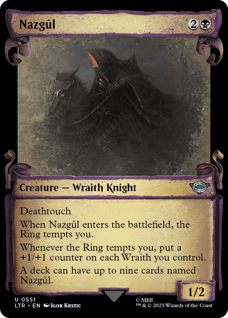 Nazgul (0551) [The Lord of the Rings: Tales of Middle-Earth Showcase Scrolls] | Tables and Towers