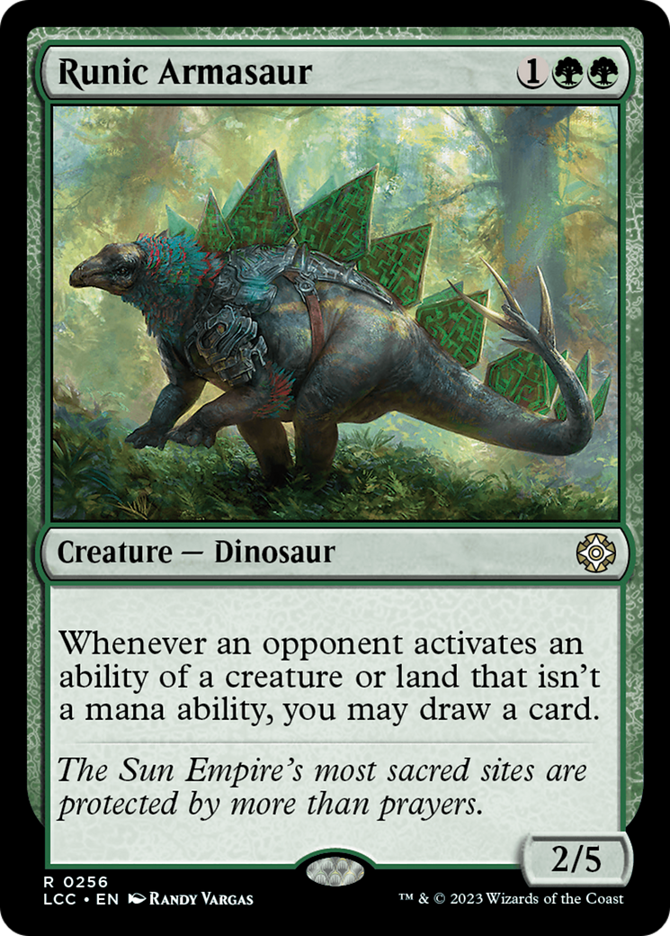 Runic Armasaur [The Lost Caverns of Ixalan Commander] | Tables and Towers