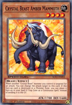 Crystal Beast Amber Mammoth [SGX1-ENF03] Common | Tables and Towers