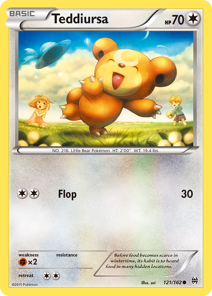 Teddiursa (121/162) [XY: BREAKthrough] | Tables and Towers