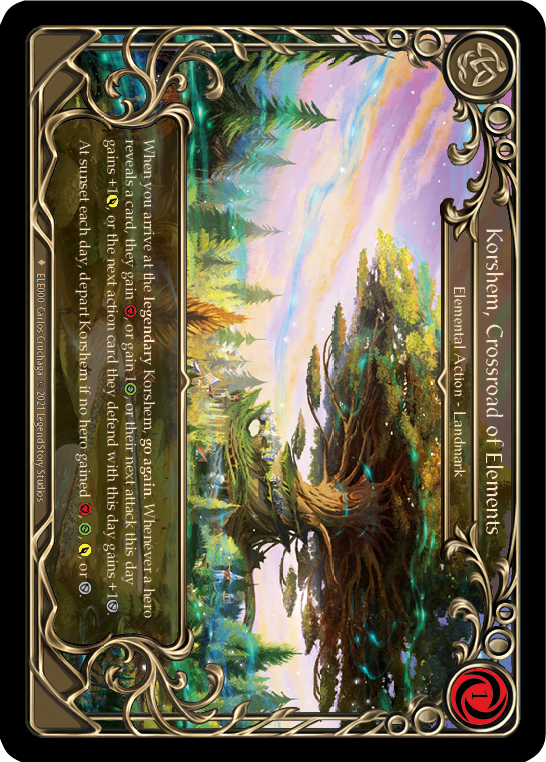 Korshem, Crossroad of Elements [ELE000] (Tales of Aria)  1st Edition Cold Foil | Tables and Towers